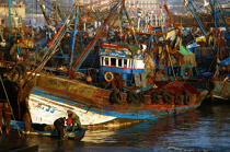 Fishing boat in Essaouira. © Philip Plisson / Plisson La Trinité / AA11642 - Photo Galleries - Town [Morocco]