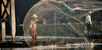 Fisherman in the kerala, India. © Philip Plisson / Plisson La Trinité / AA12268 - Photo Galleries - Site of interest [Kerala]