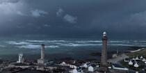 The storm Joachim on the Brittany coast. [AT] © Philip Plisson / Plisson La Trinité / AA32873 - Photo Galleries - Eckmühl